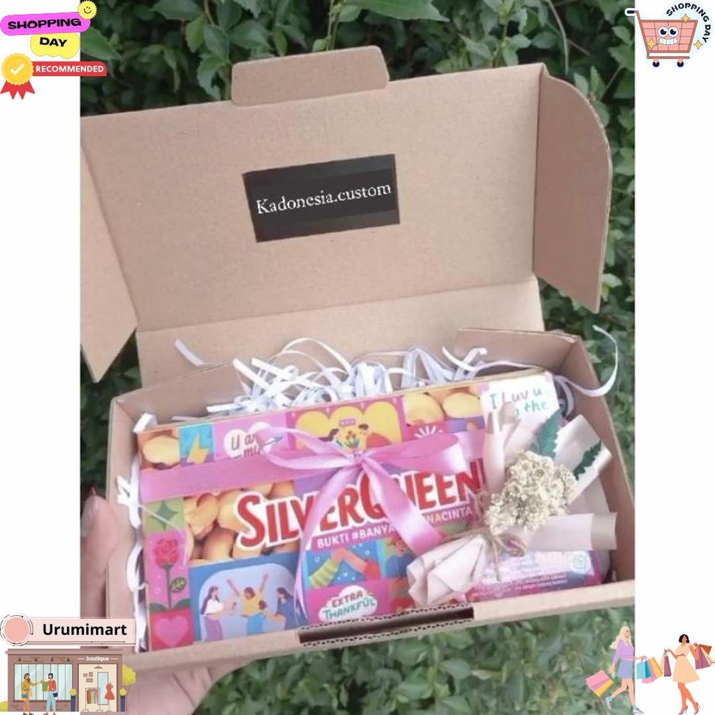 

Coklat Cokelat Chocolate Silverqueen / Silver Queen Gift Box Hampers Hadiah Kado Ulang Tahun Birthday Anniversary Valentine Natal Wisuda Hari Ibu Hari Guru Rasa Almond Dan Cashew Mede D Promo 2.2