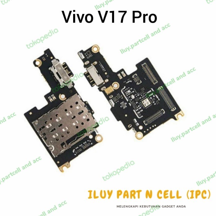 FLEXIBLE FLEXIBEL KONEKTOR CHARGER + SIMCARD + MIC VIVO V17 PRO