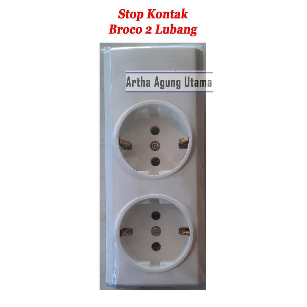 populer] Stop Kontak Arde Broco 2,3,4 Lubang Terminal / Colokan Listrik Tempel