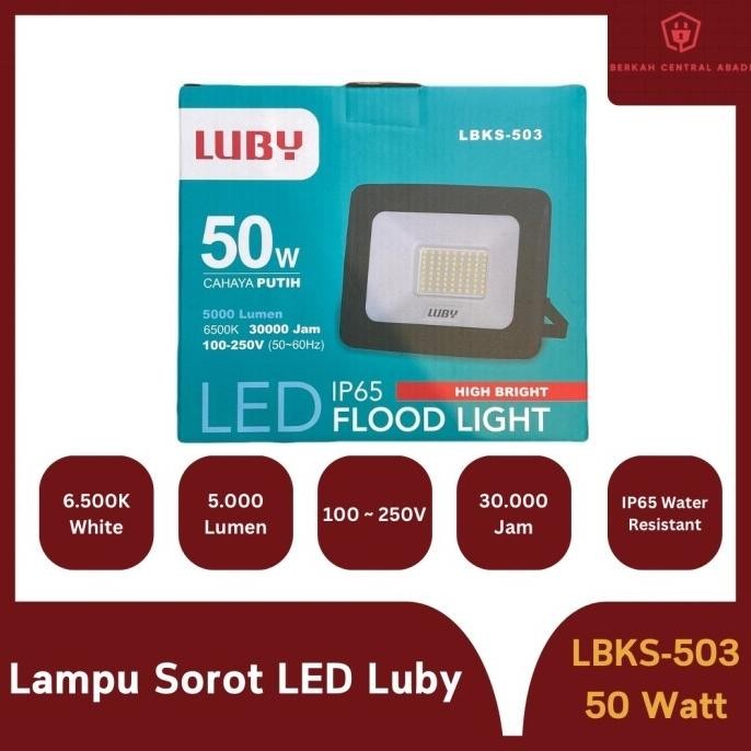 Grosir Lampu Sorot Luby 50 Watt Led (Lbks-503)