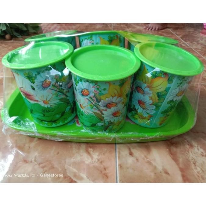set toples nato 6pc toples nampan kembang murah toples lebaran toples
