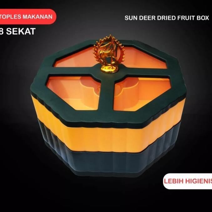 !TERBARU! Toples Putar Wadah Makanan Putar Toples Lebaran Rusa