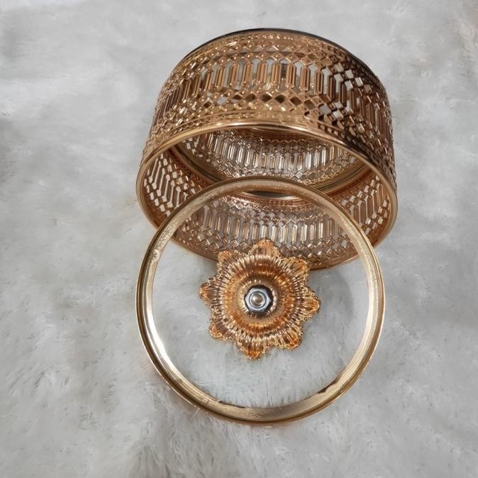 Jar Kaca Lebaran / Hiasan Toples Kaca / Toples Bulat Set 3In1