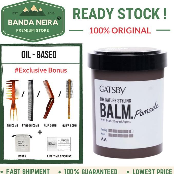 Sale Gatsby The Nature Styling Balm Oil Based Pomade