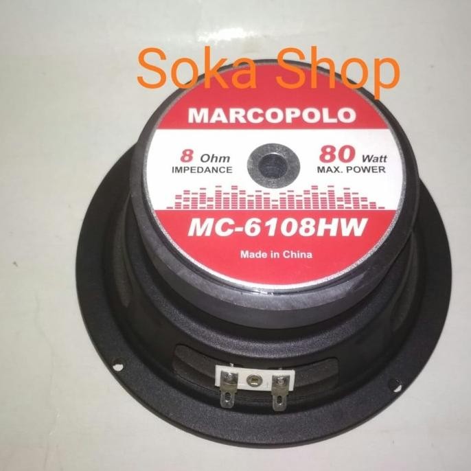 SPEAKER MARCOPOLO 6" MC-6108HW HRGA 1 PCS