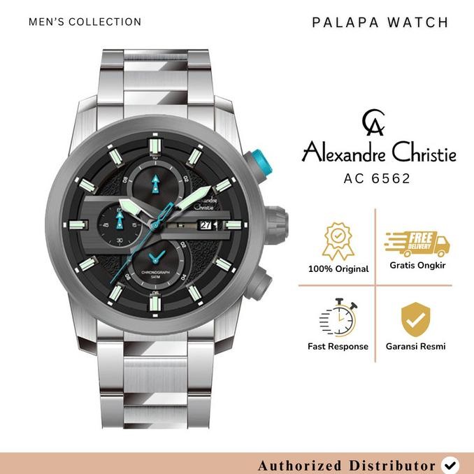 Sale Jam Tangan Pria Alexandre Christie Ac 6562 / Ac6562 Rantai Original Garansi 1 Tahun