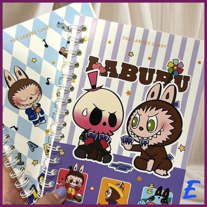 

| STV | LABUBU BUKU TULIS RING A5 /NOTEBOOK A5/BUKU TULIS SEKOLAH ISI 60 LEMBAR STATIONERY PAPER KERTAS