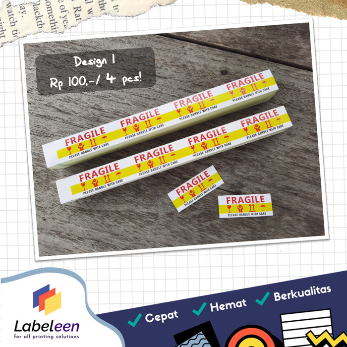 Stiker Fragile / Label Pengiriman / Stiker Jangan dibanting Termurah