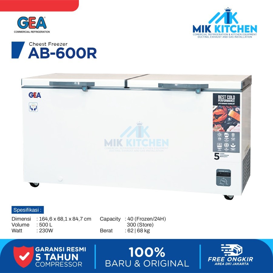 CHEST FREEZER GEA AB-600-R - AB 600R