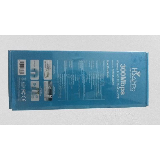 Hsairpo Cpe200-4G-Lte Outdoor Wireless 2.4Ghz 300Mbps N1 Hs Airpo