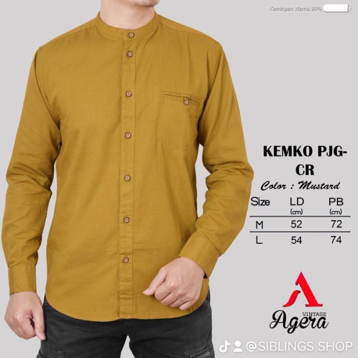 TERLARIS KEMEJA KOKO AGERA/ KEMKO AGERA/ KOKO AGERA / PAKAIAN MUSLIM/ KOKO MUSLIM/ FHASION MUSLIM/