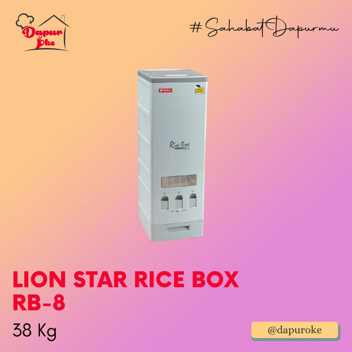 Lion Star Rice Box 38 Kg RB-8 / Tempat Beras