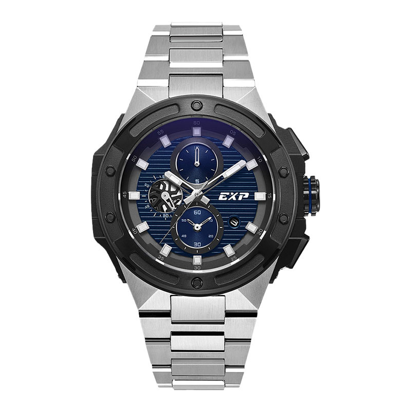 Jam Tangan Expedition E 6818 MC BTBBU Chronograph Stainless Steel