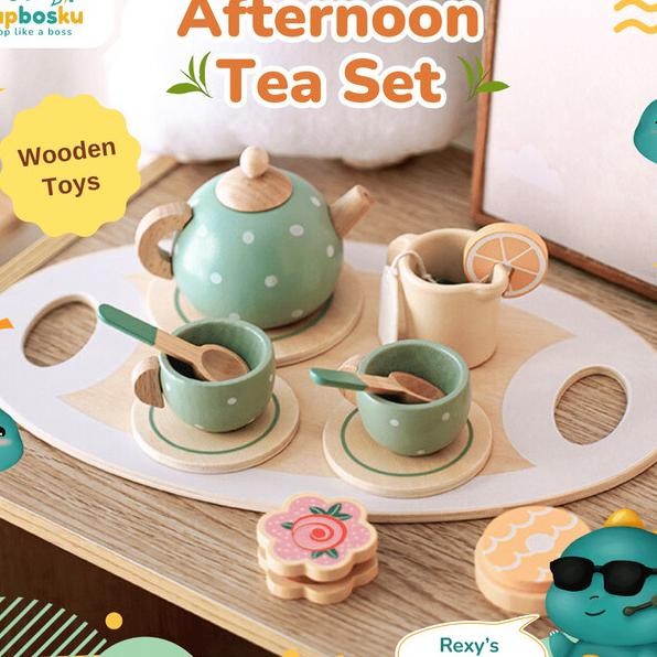 Mainan Ayu Ana Perempuan Maa Maaan Wooden Toy Afternoon Tea Et