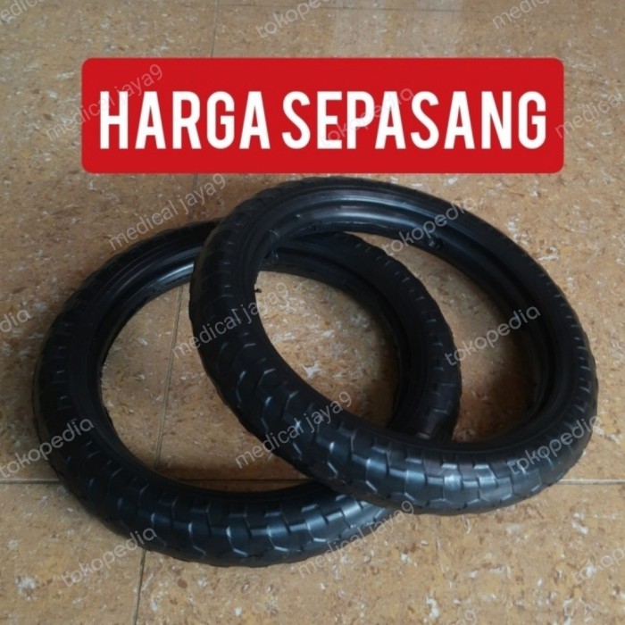 (Harga Sepasang) ban mati Kursi Roda Ukuran 12 inch Gea FS 868