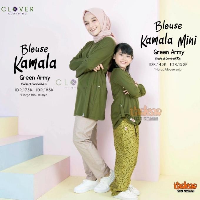 Promo Baju Kaos Couple Ibu Dan Anak Perempuan Lengan Panjang Kamala Tln Clv