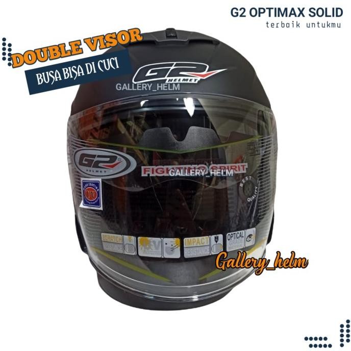 Helm G2 Optimax Hitam Doff | Helm Half Face | Model Ink Dynamic Zei_Sei