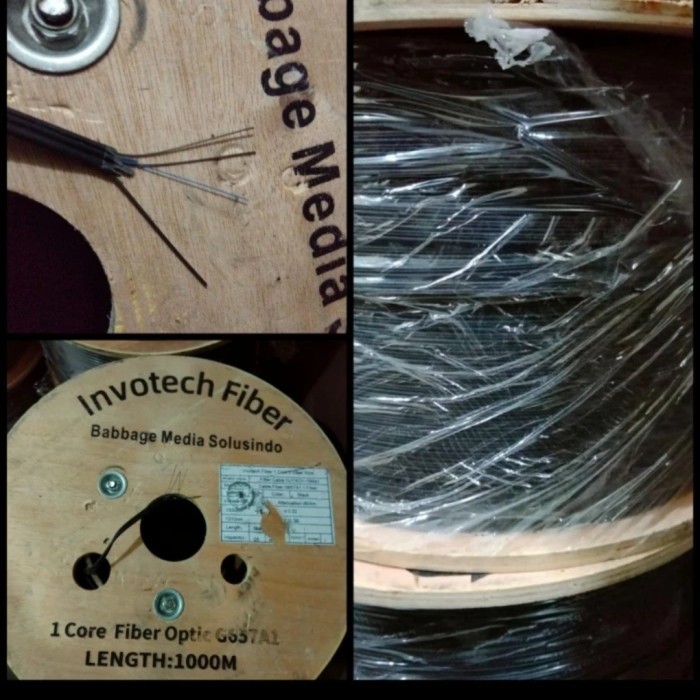 NEW Dropcore kabel fiber optic FO 1 core 2 core 3 seling invotech