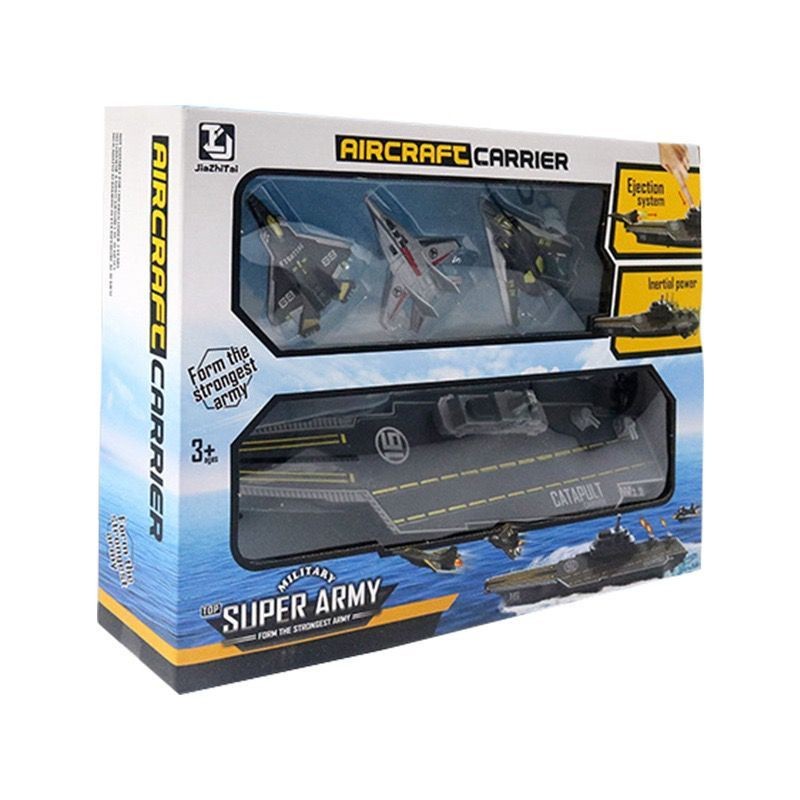 Mainan Anak SUPER ARMY AIRCRAFT CARRIER T063 Kapal Pesawat Tempur