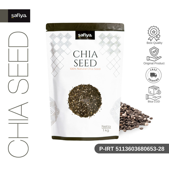 

Chia Seed Organik 1 Kg Organic Black Chiaseed Authentic Safiya Food