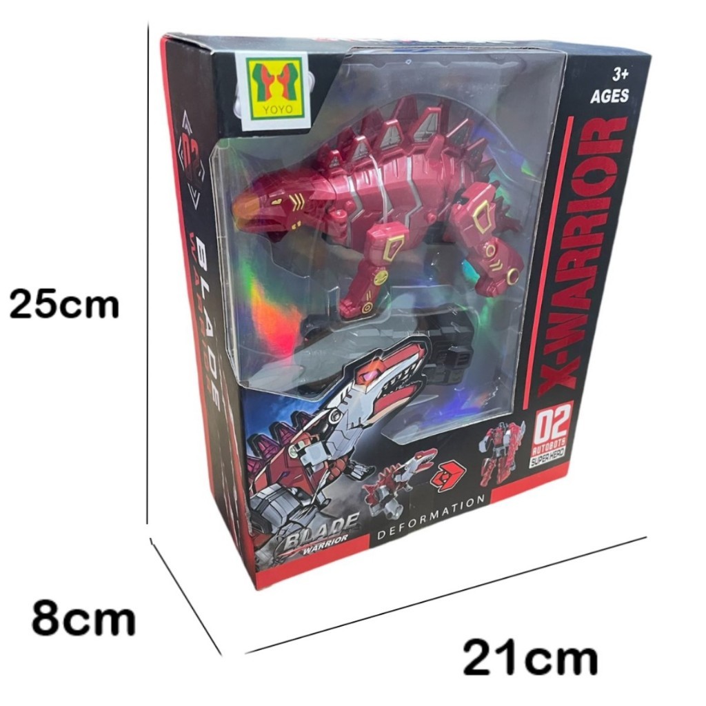 Mainan Anak SUPER HERO X-WARRIOR 988N Mainan Robot Berubah Robot Dinosaur Anak
