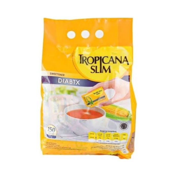 

Tropicana Slim Diabtx 150 Sachet Sweetener Pemanis Gula Diet dan Diabetes