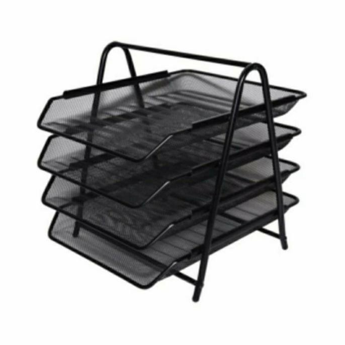 

BEBAS ONGKIR - tray susun 4/tray besi susun 4/rak kertas besi