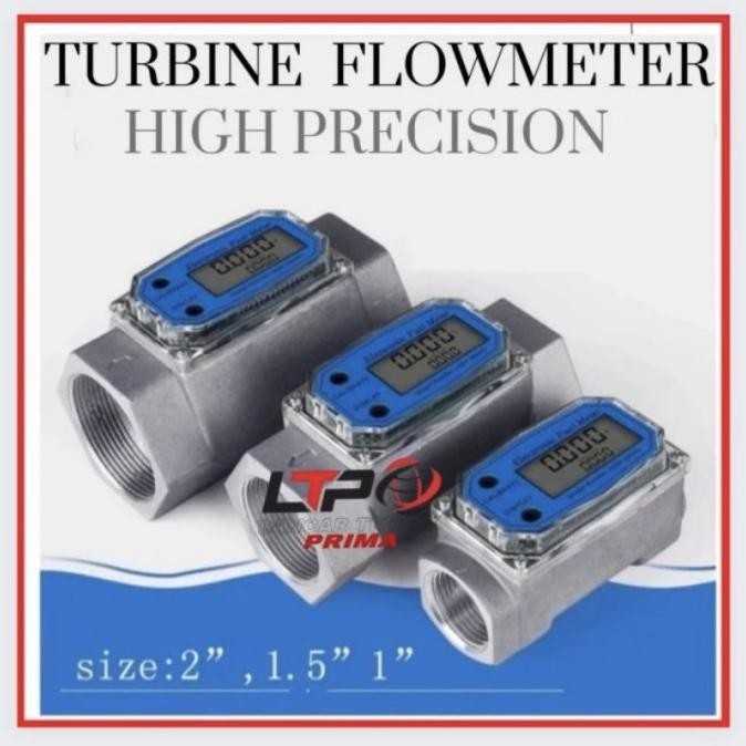 Flow Meter Solar Digital Flow Meter Bbm Digital 2 Inch Digital Turbine