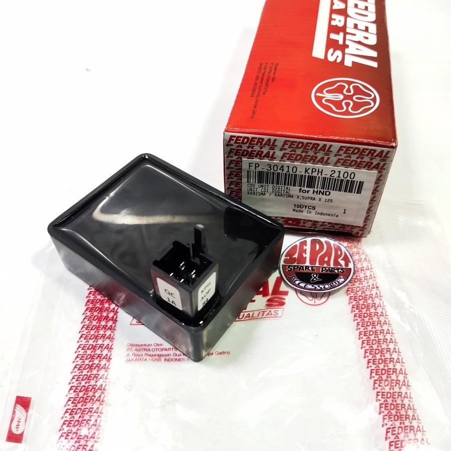 Cdi unit Karisma Supra X125 Karbu Ori Federal Limited Item Barang Langka Spare Part Motor Klasik