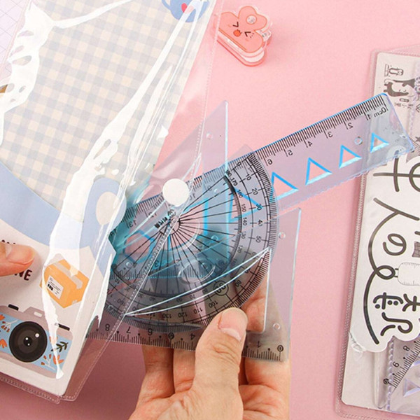 

Gtt Penggaris Set 4In1 20Cm Penggaris Lentur Bening Isi 4Pcs Lucu