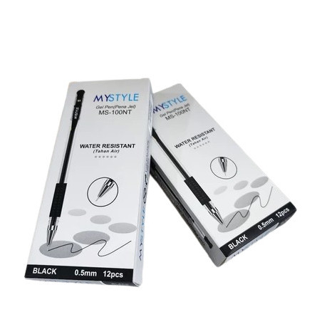 

Pulpen Gel Mystyle Ms-100Nt 0.5Mm (Hitam) 1 Lusin/Gel Pen/Ballpoint Gel