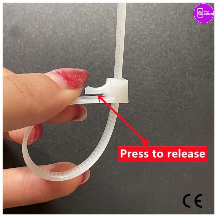 

Kabel Ties Cable Organizer Reusable 8 X 450 Mm 100 Pcs Ms-Sbwh Warna White