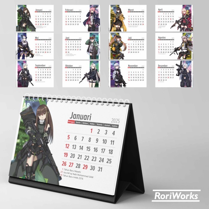 

Kalender Meja 2025 - Girls' Frontline