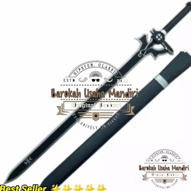 KOSTUM PRIA pedang anime sword art online elucidator wooden sword