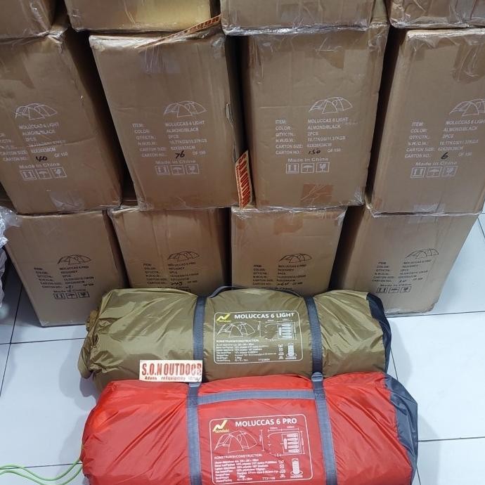 Tendaki Moluccas 6 Pro Tenda Camping Keluarga Family Dome 6P Orang Go Leonimarimas