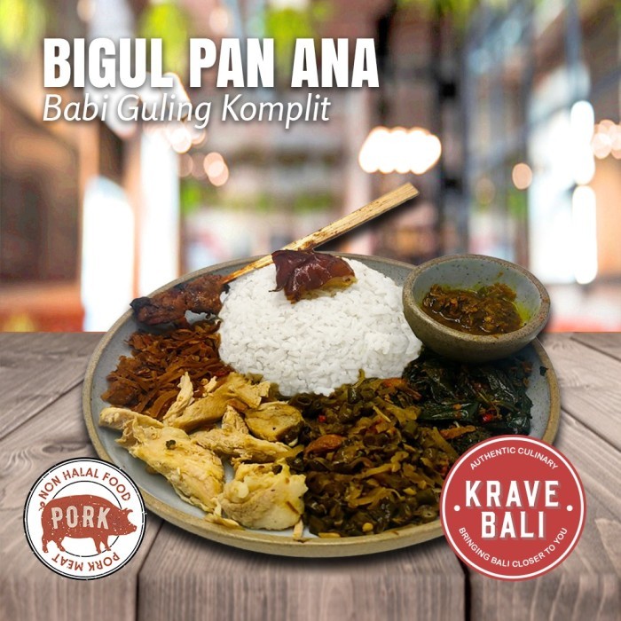 

BIGUL PAN ANA BABI GULING - KHAS BALI - READY TO EAT - KRAVE BALI