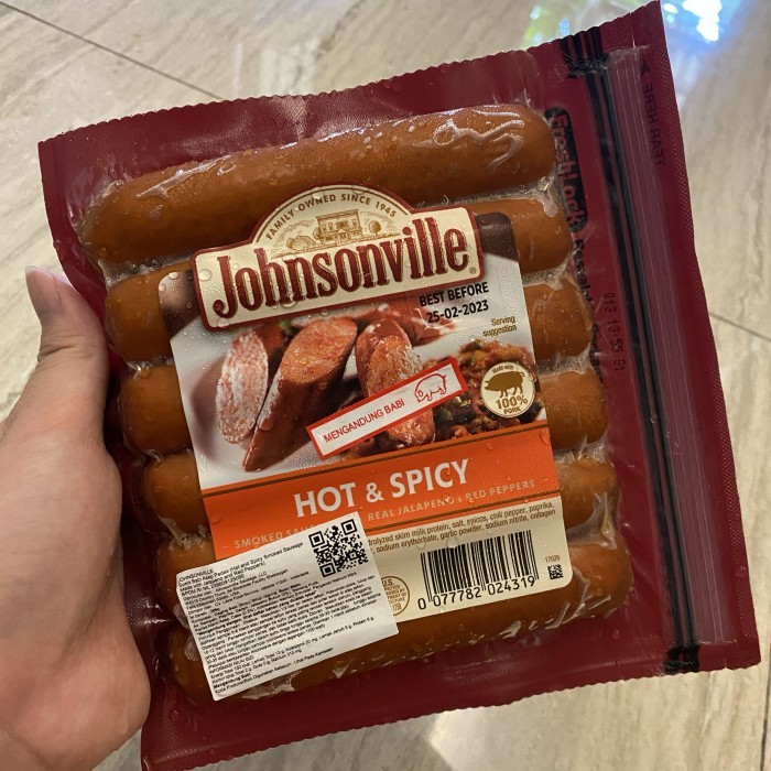 

SOSIS BABI JOHNSONVILLE RASA HOT&SPICY