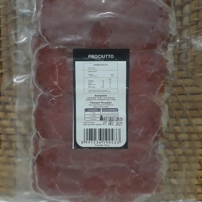 

SVEN'S SVENS CHOICE PROCIUTTO AIR DRIED HAM DAGING BABI OLAHAN 100G