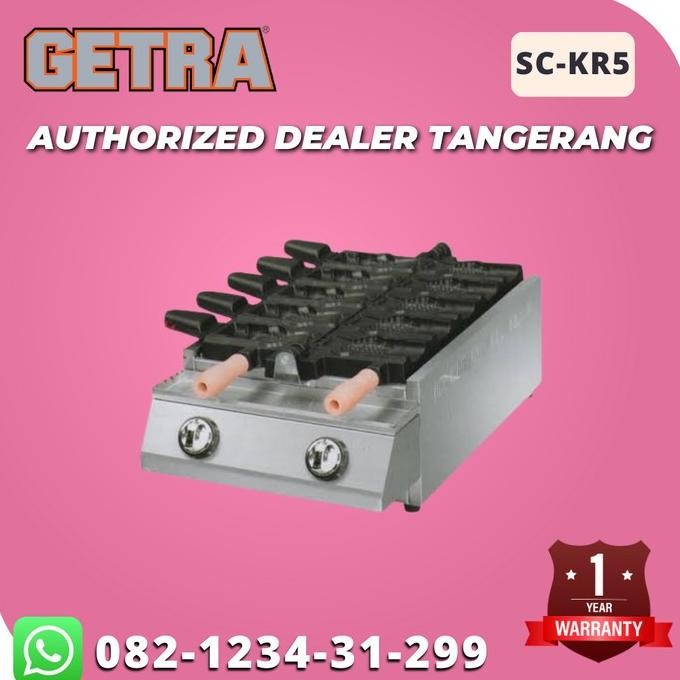 Waffle Maker Getra Sc-Kr5 / Mesin Pembuat Waffle Ikan Mulut Terbuka Distarami