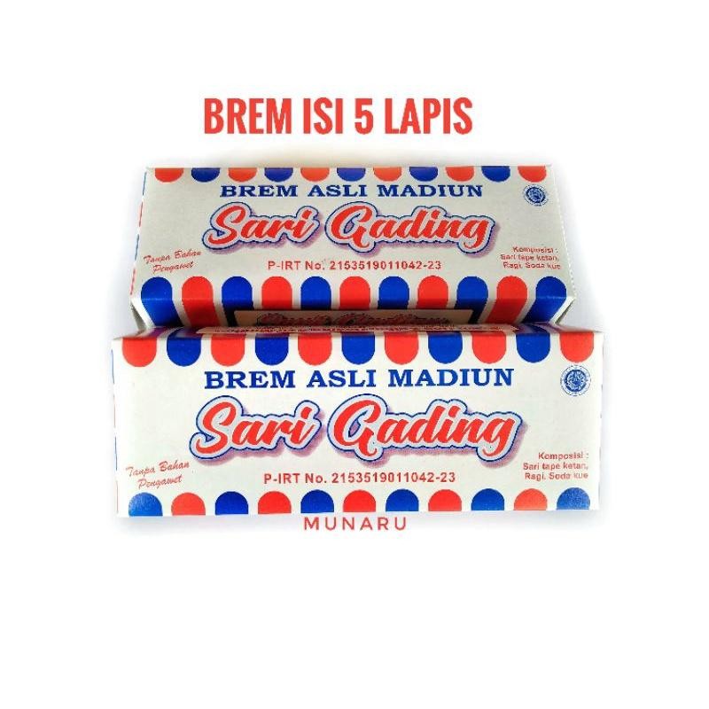 

Brem Asli Madiun Isi 5 Sari Gading Berkualitas