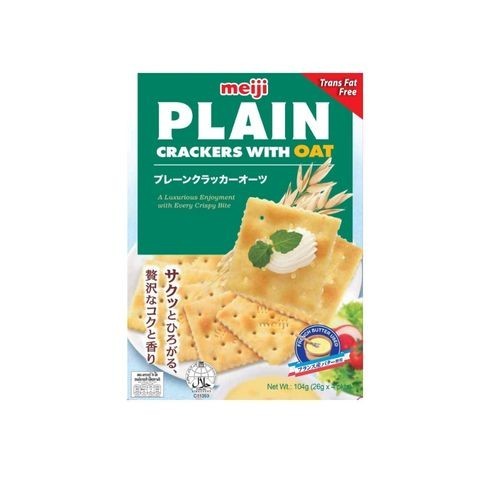 

Meiji Plain Crackers With Oat 104Gr/Box