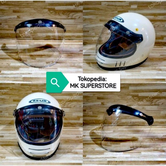PROMO! visor kaca helm zeus 816C zs816C 816 clear bening darksmoke original