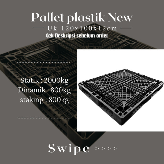 

HARGA DISKON pallet plastik baru palet plastik baru 100x120x12cm