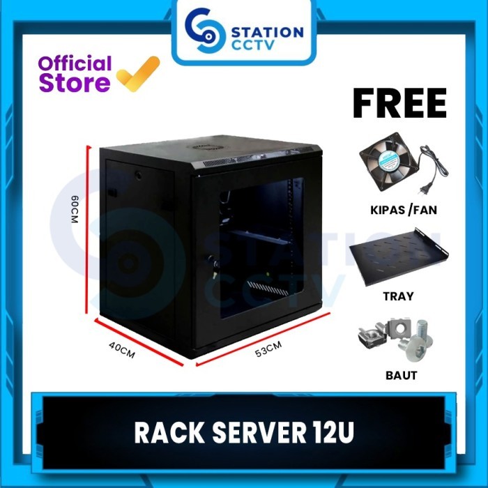 Wallmount Rack Server 12U / Rack Server Ukuran 12U / Rack Server 12U