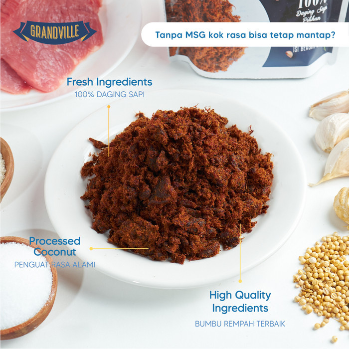

SALE TERLARIS GRANDVILLE ABON SAPI, AYAM & IKAN CRUNCHY TRIO MIX PACK READYY