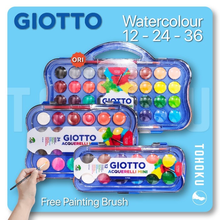 

HOT PROMO Giotto Acquerelli Mini ( Water Color Cake / Cat Air Set)