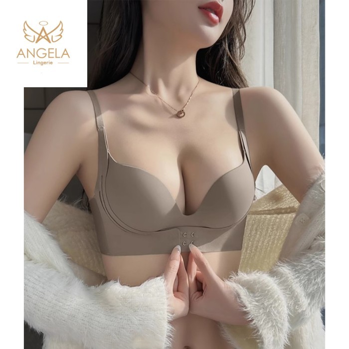 TERLARIS ANGELA PREMIUM JAPAN MELODY BRA BH PUSH UP BUKAAN KANCING DEPAN TANPA KAWAT WANITA BIKINI