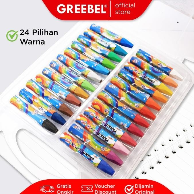 

Free Ongkir Parko Krayon Crayon Oil Pastel 24 Warna / Parko Krayon / Crayon 24 Warna Neo