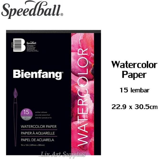 

HRG DISKON Bienfang Watercolor Paper Pad 9 x 12 inch - 15 Sheets