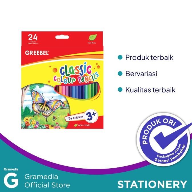 

MURAH Greebel Pensil Warna Classic Colour 7024 Set/24